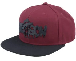 Baseball Cap Toothpick Rebel Maroon/Black Snapback - Stetson