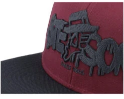 Baseball Cap Toothpick Rebel Maroon/Black Snapback - Stetson -Stetson 4063633089169 6