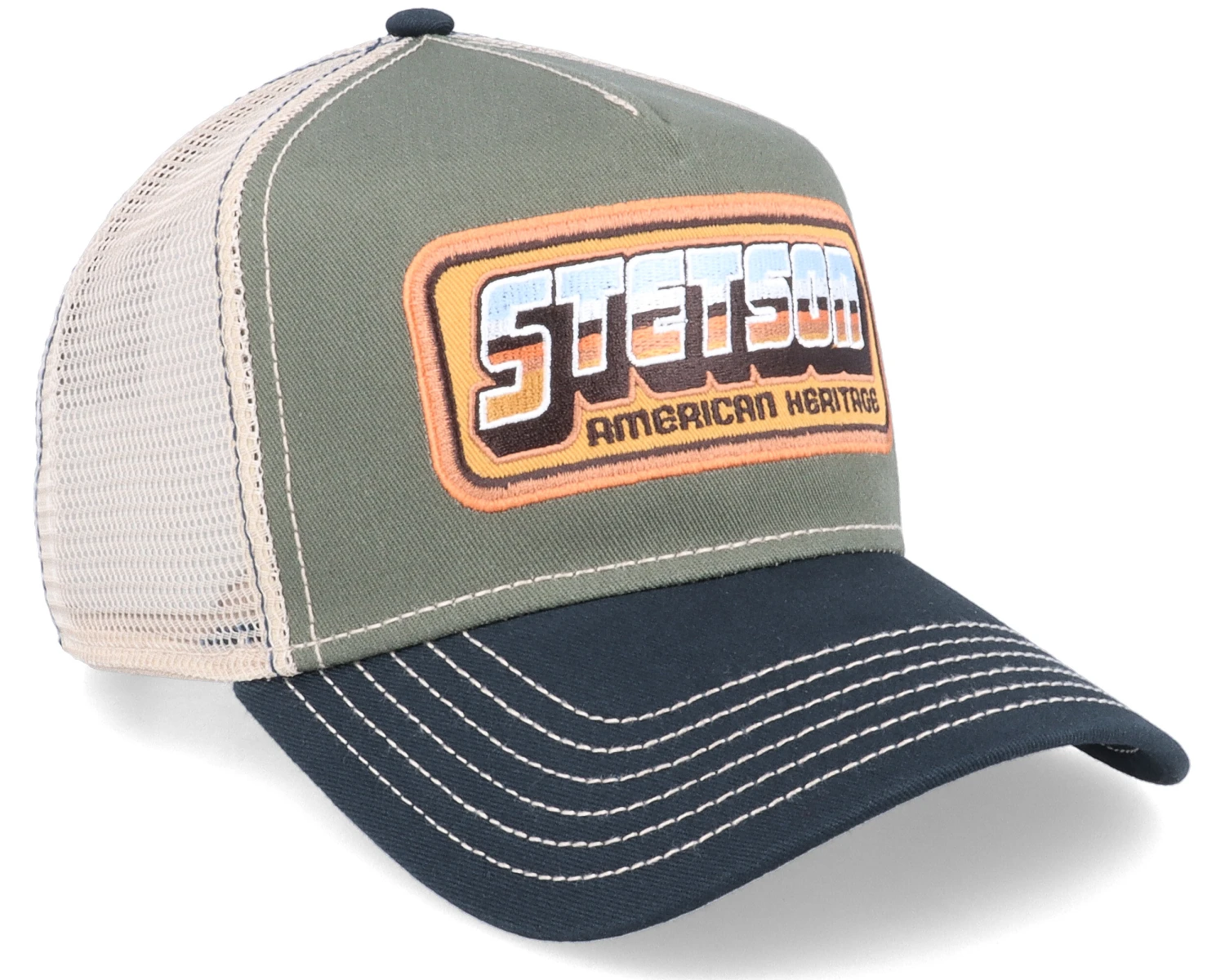 Chrome Olive Trucker - Stetson 4 Chrome Olive Trucker - Stetson - Image 2