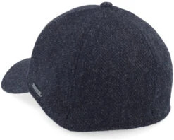 Baseball Cap Wool Herringbone Black Fitted - Stetson -Stetson 4063633097355 3