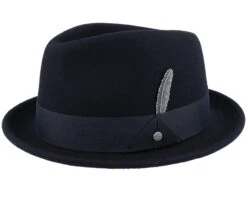 Player Woolfelt 1 Black Fedora - Stetson