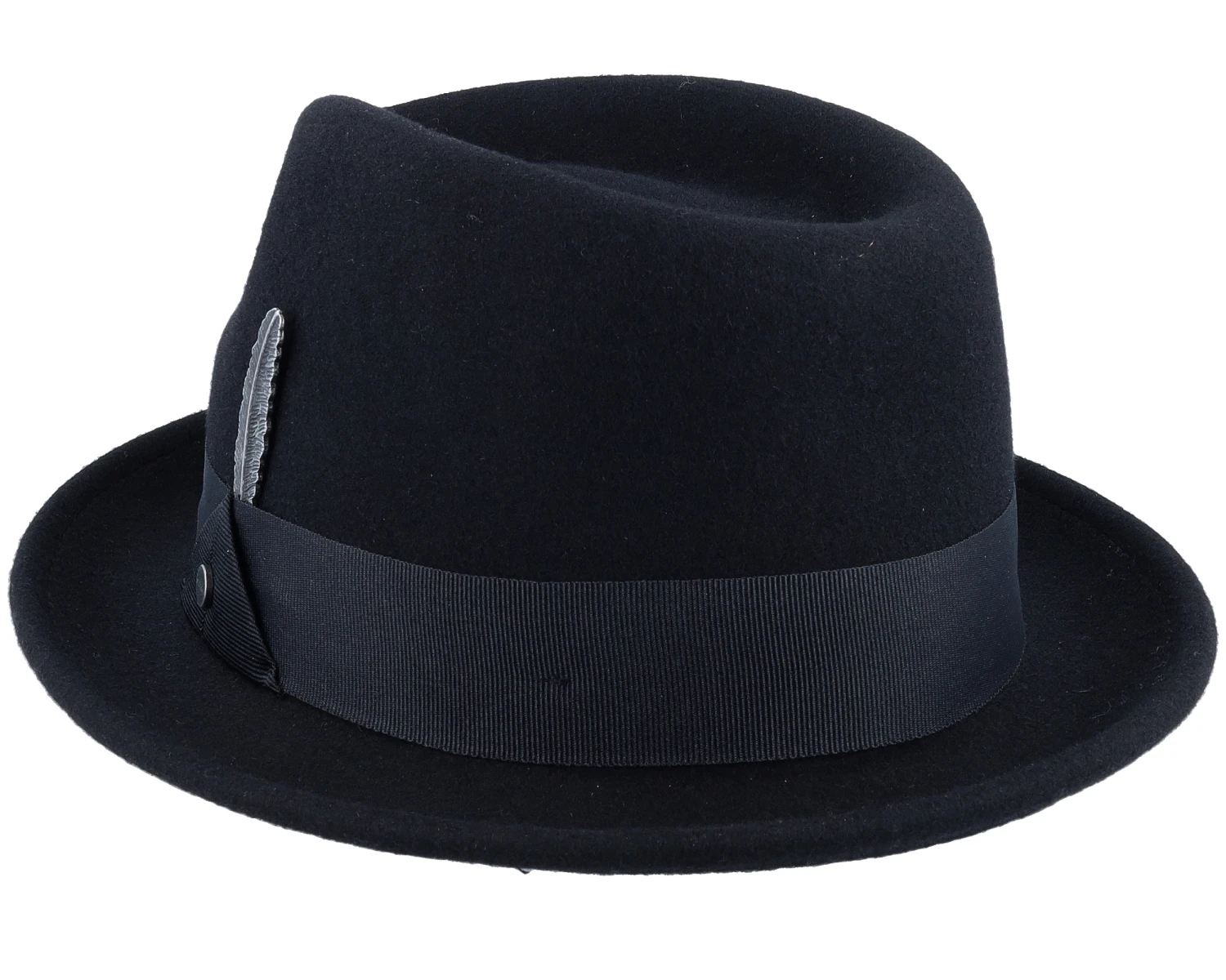 Player Woolfelt 1 Black Fedora - Stetson 4 Player Woolfelt 1 Black Fedora - Stetson - Image 2