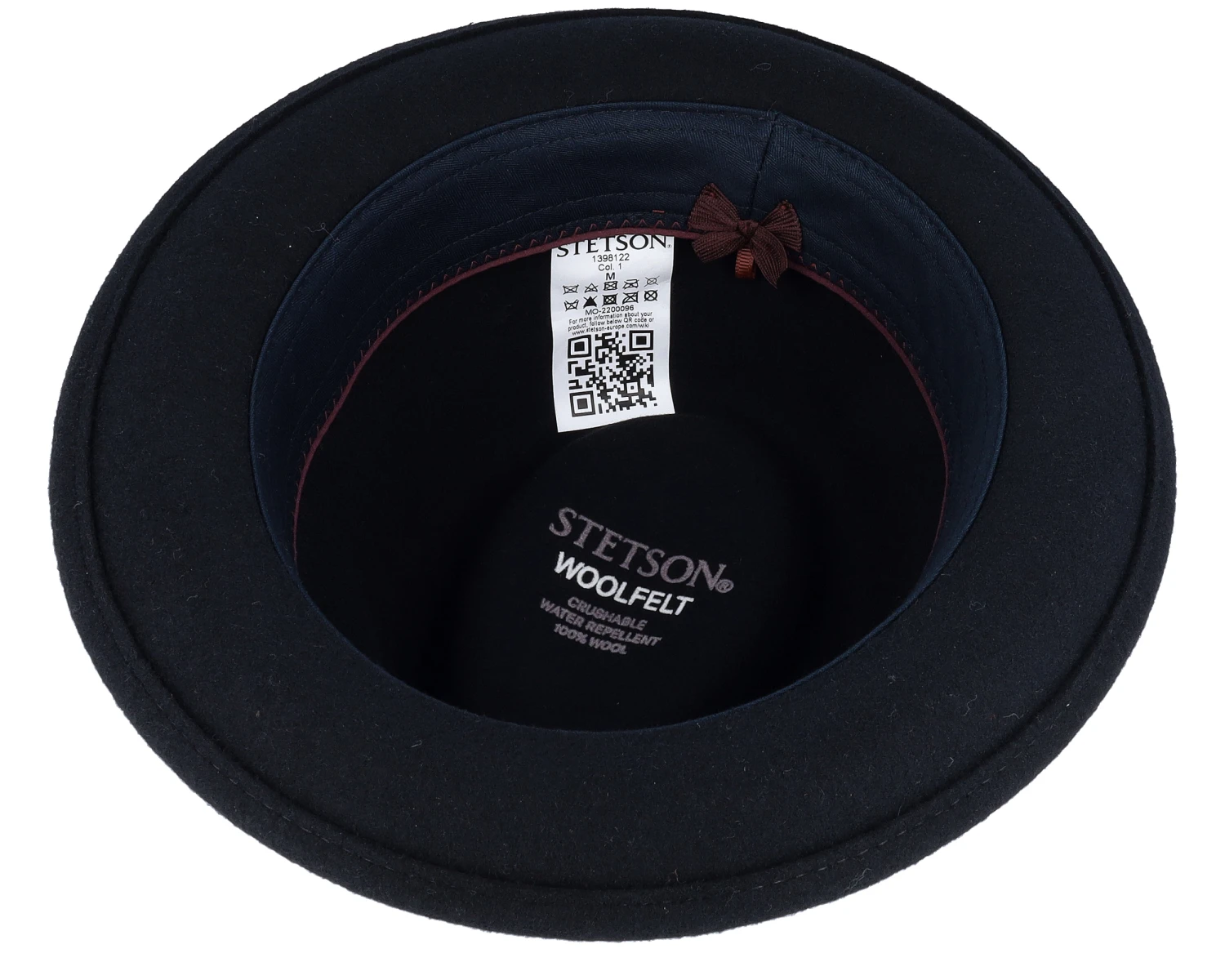 Player Woolfelt 1 Black Fedora - Stetson 6 Player Woolfelt 1 Black Fedora - Stetson - Image 4