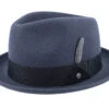 Player Woolfelt Dark Grey Fedora - Stetson 2 Player Woolfelt Dark Grey Fedora - Stetson -Stetson 4063633098857 1