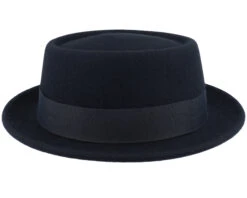 Woolfelt 1 Black Pork Pie - Stetson -Stetson 4063633098871 3