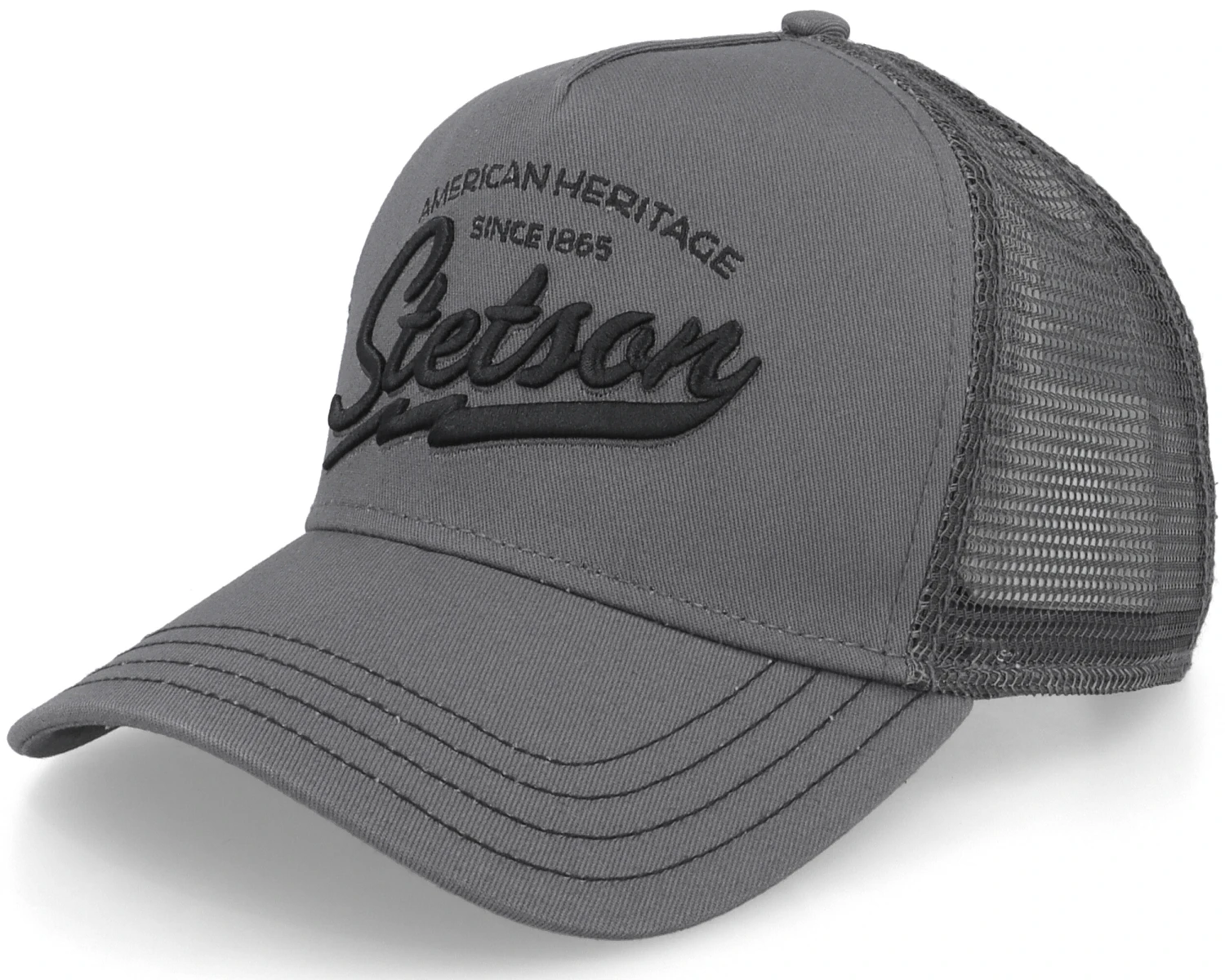 American Heritage Classic Charcoal Trucker - Stetson 3 American Heritage Classic Charcoal Trucker - Stetson