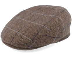 Kent Wool Ef Brown Earflap Flatcap - Stetson