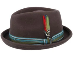 Player 1 Woolfelt Brown Fedora - Stetson
