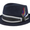 Woolfelt 1 Navy Trilby - Stetson 2 Woolfelt 1 Navy Trilby - Stetson -Stetson 4063633102547 1