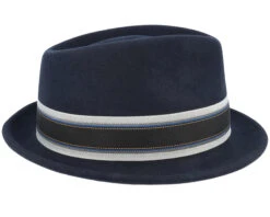 Woolfelt 1 Navy Trilby - Stetson -Stetson 4063633102547 3