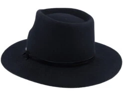 Woolfelt Black Fedora - Stetson -Stetson 4063633103087 2