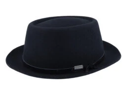 Woolfelt 2 Black Pork Pie - Stetson