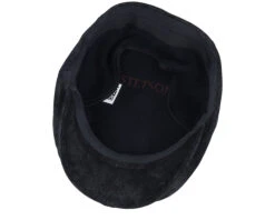 Kent Ef Pigskin Black Earflap Flatcap - Stetson 10 Kent Ef Pigskin Black Earflap Flatcap - Stetson -Stetson 4063633103353 4