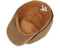 Hatteras Co/Pes Brown Flat Cap - Stetson -Stetson 4063633103551 4