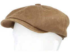 Hatteras Co/Pes Brown Flat Cap - Stetson -Stetson 4063633103551 5