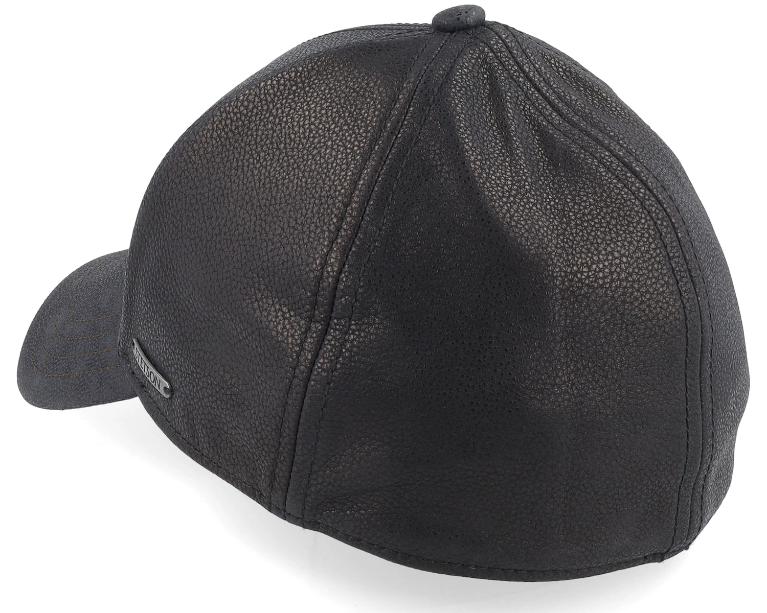 Baseball Cap Chevrette Cowhide Black Earflap Fitted - Stetson 5 Baseball Cap Chevrette Cowhide Black Earflap Fitted - Stetson - Image 3