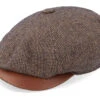 Hatteras Wool/Cotton Brown Flat Cap - Stetson -Stetson 4063633104541 1