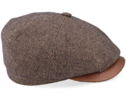 Hatteras Wool/Cotton Brown Flat Cap - Stetson -Stetson 4063633104541 3