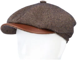 Hatteras Wool/Cotton Brown Flat Cap - Stetson -Stetson 4063633104541 5