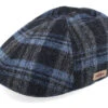 Texas Shadow Plaid Blue Flatcap - Stetson -Stetson 4063633107412 1