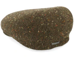Ivy Cap Virgin Wool Olive Flat Cap - Stetson -Stetson 4063633108082 2