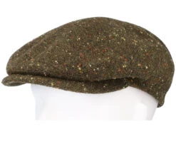 Ivy Cap Virgin Wool Olive Flat Cap - Stetson -Stetson 4063633108082 5