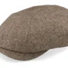 Hatteras Undyed Wool Sustainable Beige Flat Cap - Stetson -Stetson 4063633111921 1