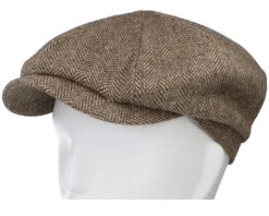 Hatteras Undyed Wool Sustainable Beige Flat Cap - Stetson -Stetson 4063633111921 5