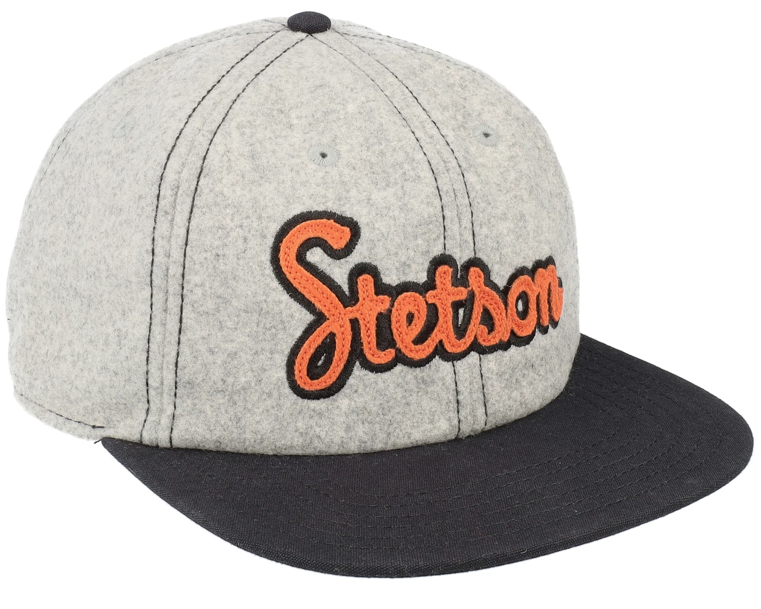 Baseball Retro Script 31 Heather Grey Strapback - Stetson 4 Baseball Retro Script 31 Heather Grey Strapback - Stetson - Image 2