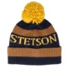 Beanie 26 Navy/Brown Pom - Stetson