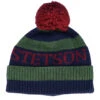 Beanie Blue/Green Pom - Stetson -Stetson 4063633113970 1