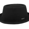 Woolfelt Black Pork Pie - Stetson -Stetson 4063633116568 1