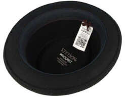Woolfelt Black Pork Pie - Stetson -Stetson 4063633116568 4