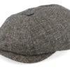 Hatteras Virgin Wool/Linen Charcoal Flat Cap - Stetson -Stetson 4063633116933 1