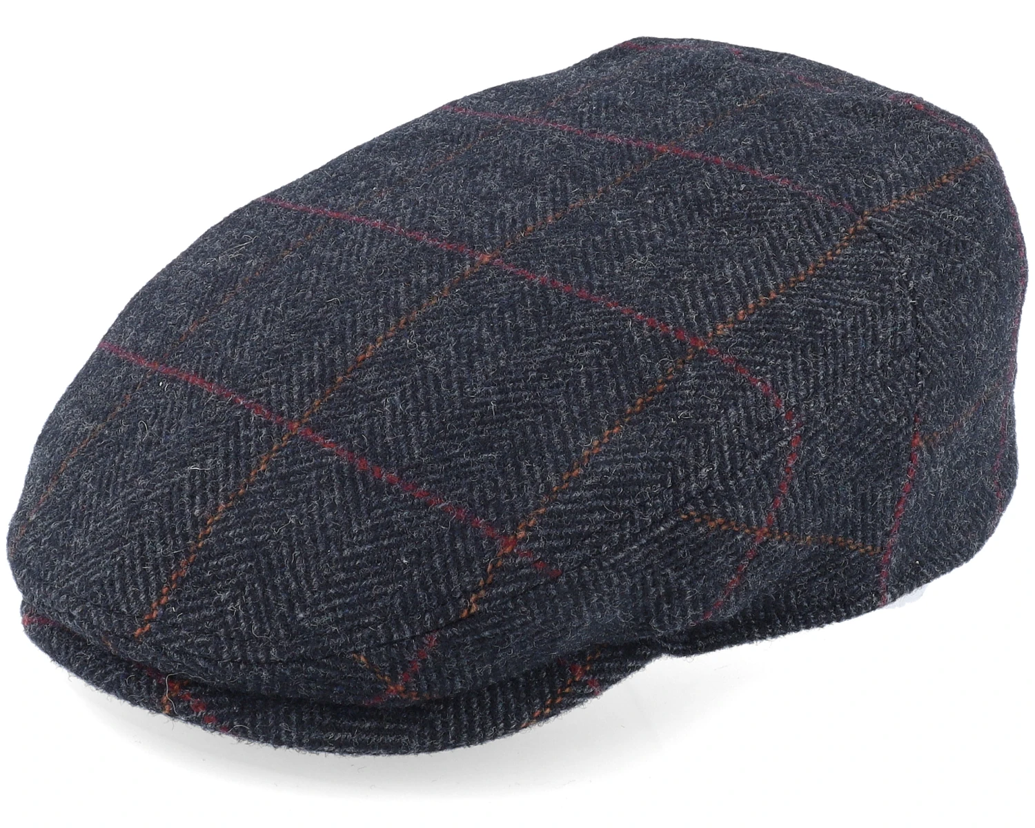 Driver Cap Wool Grey Herringbone Flat Cap - Stetson 3 Driver Cap Wool Grey Herringbone Flat Cap - Stetson
