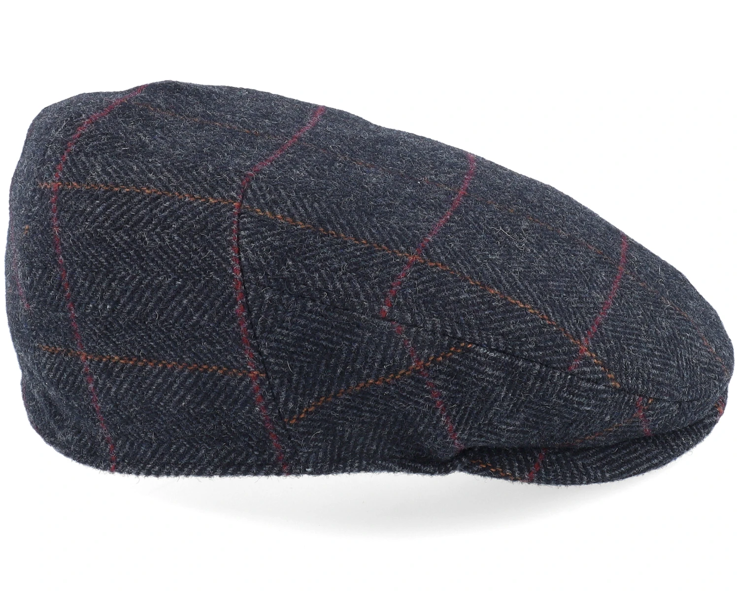 Driver Cap Wool Grey Herringbone Flat Cap - Stetson 5 Driver Cap Wool Grey Herringbone Flat Cap - Stetson - Image 3