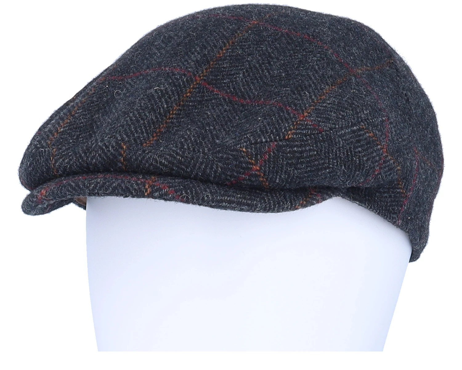 Driver Cap Wool Grey Herringbone Flat Cap - Stetson 7 Driver Cap Wool Grey Herringbone Flat Cap - Stetson - Image 5