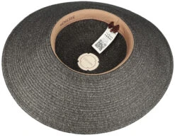 Ladies Toyo Black/Grey Sun Hat - Stetson -Stetson 4063633119651 4