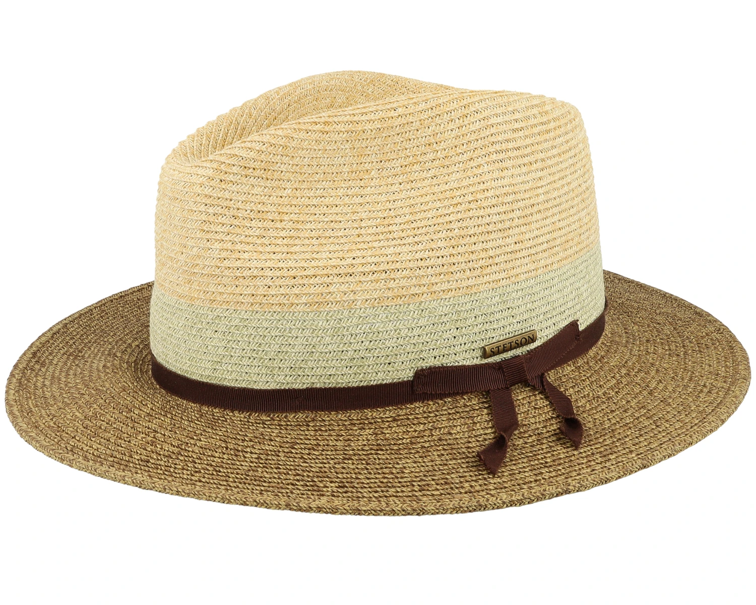 Traveller Toyo Beige/Brown Straw Hat - Stetson 3 Traveller Toyo Beige/Brown Straw Hat - Stetson
