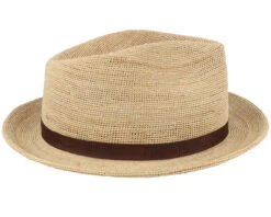 Fedora Raffia Crochet Beige Straw Hat - Stetson -Stetson 4063633122309 3