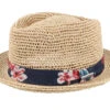 Diamond Raffia Crochet Beige Straw Hat - Stetson