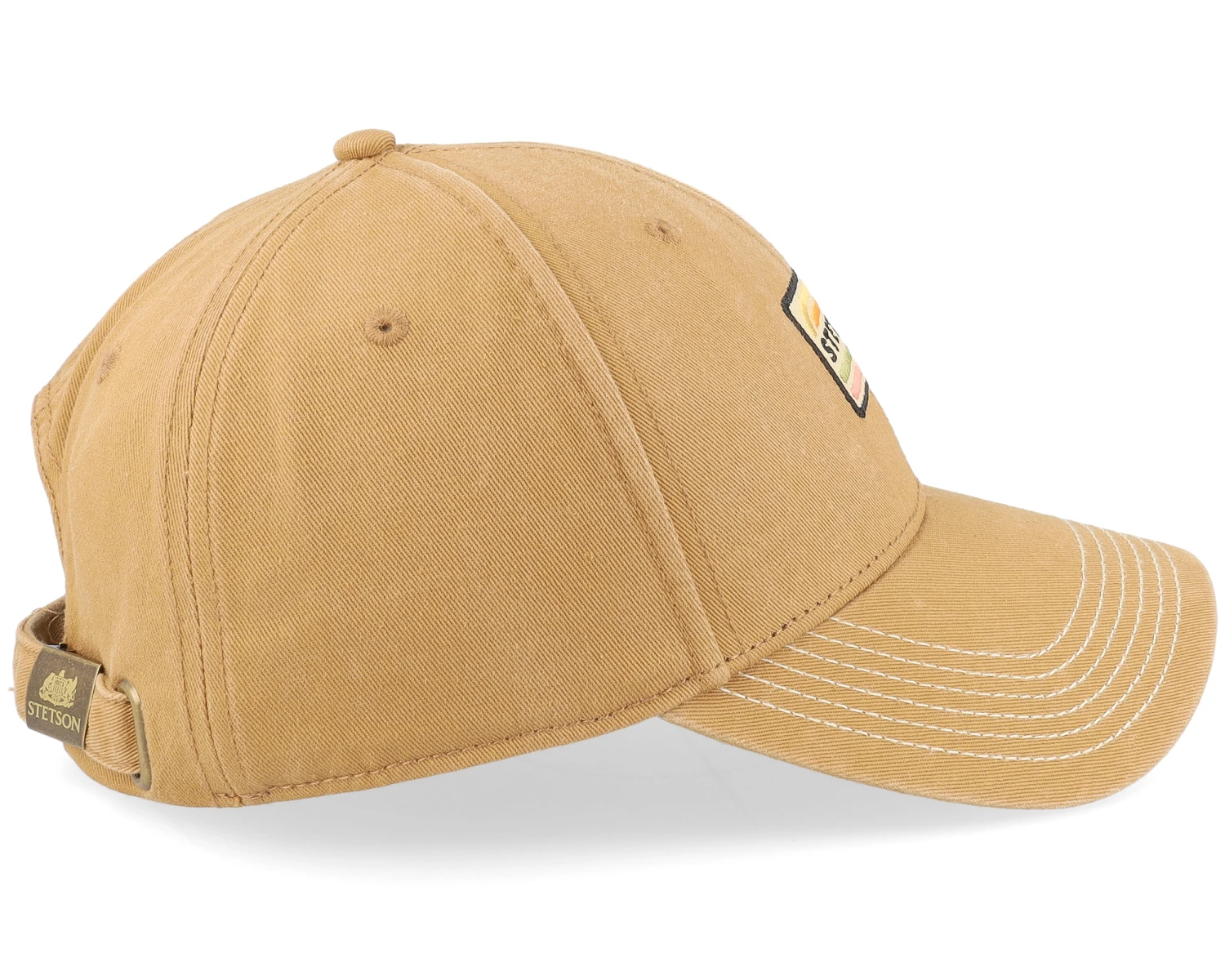 Baseball Cap Cotton Beige Adjustable - Stetson 6 Baseball Cap Cotton Beige Adjustable - Stetson - Image 4