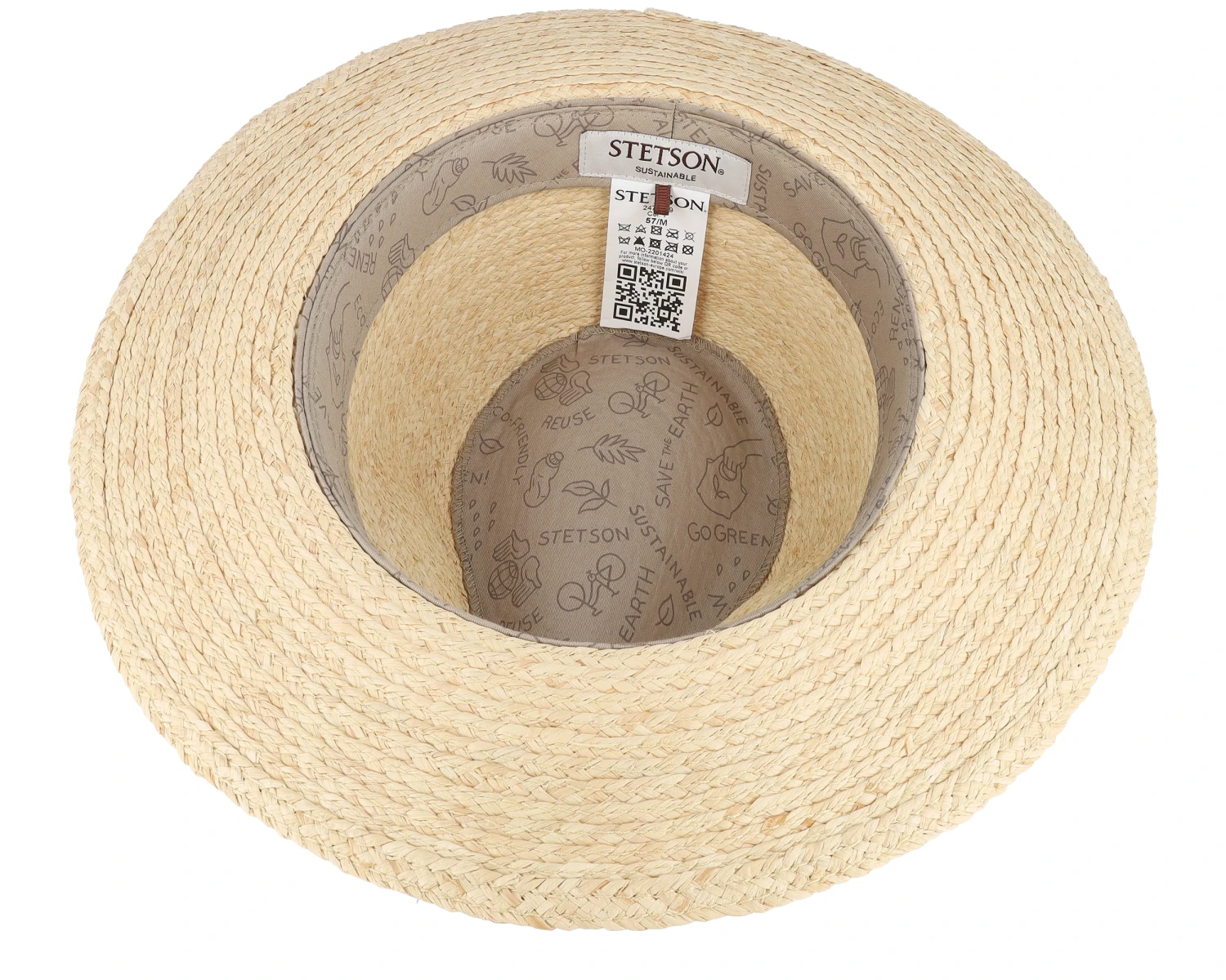 Traveller Raffia Sustainable Beige-55/S - Stetson 6 Traveller Raffia Sustainable Beige-55/S - Stetson - Image 4