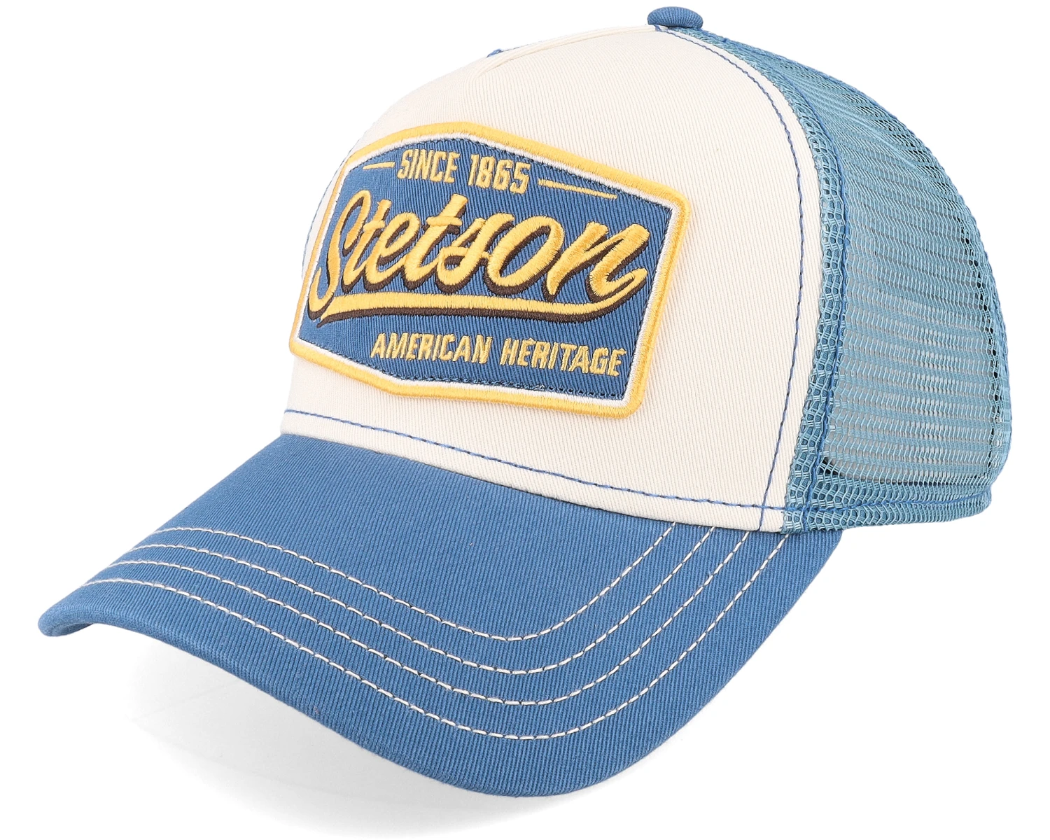 Vintage Blue/White Trucker - Stetson 3 Vintage Blue/White Trucker - Stetson