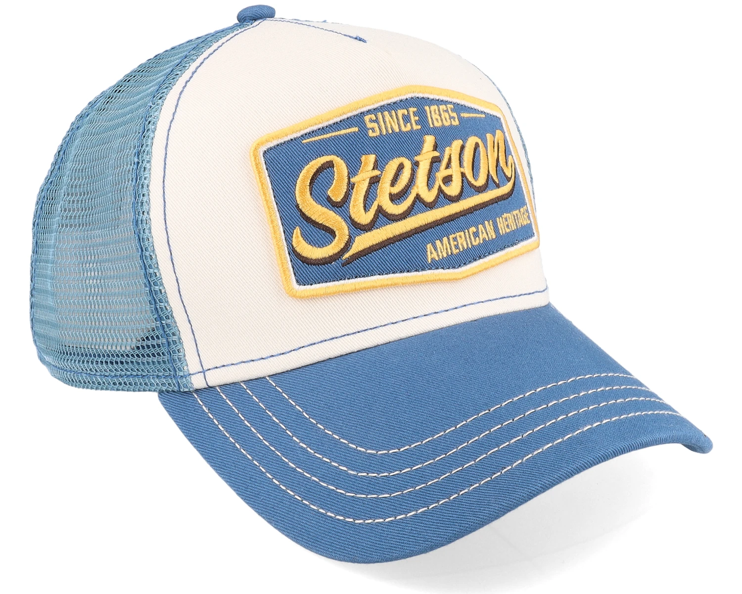 Vintage Blue/White Trucker - Stetson 4 Vintage Blue/White Trucker - Stetson - Image 2