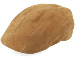 Ivy Cap Calf Split Brown Flat Cap - Stetson