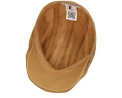 Ivy Cap Calf Split Brown Flat Cap - Stetson -Stetson 4063633125447 4