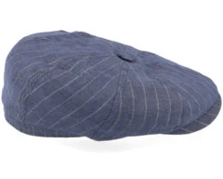 Hatteras Linen Pinstripe Blue Flat Cap - Stetson 9 Hatteras Linen Pinstripe Blue Flat Cap - Stetson -Stetson 4063633126406 3