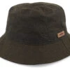 Waxed Organic Cotton Olive Bucket - Stetson -Stetson 4063633126888 1