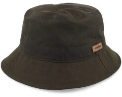 Waxed Organic Cotton Olive Bucket - Stetson